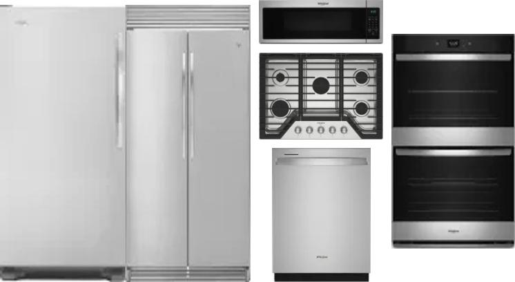 6 Piece Package Includes Refrigerator, Freezer, Cooktop, Wall Oven, Microwave And Dishwasher