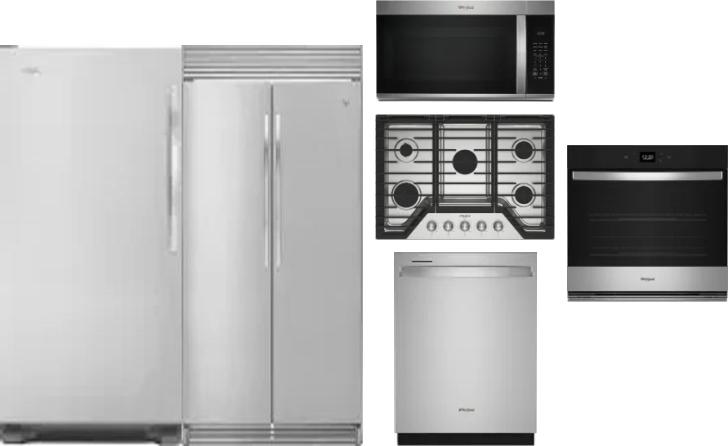 6 Piece Package Includes Refrigerator, Freezer, Cooktop, Wall Oven, Microwave And Dishwasher