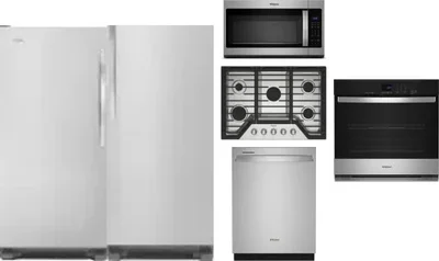6 Piece Package Includes Refrigerator, Freezer, Cooktop, Wall Oven, Microwave And Dishwasher