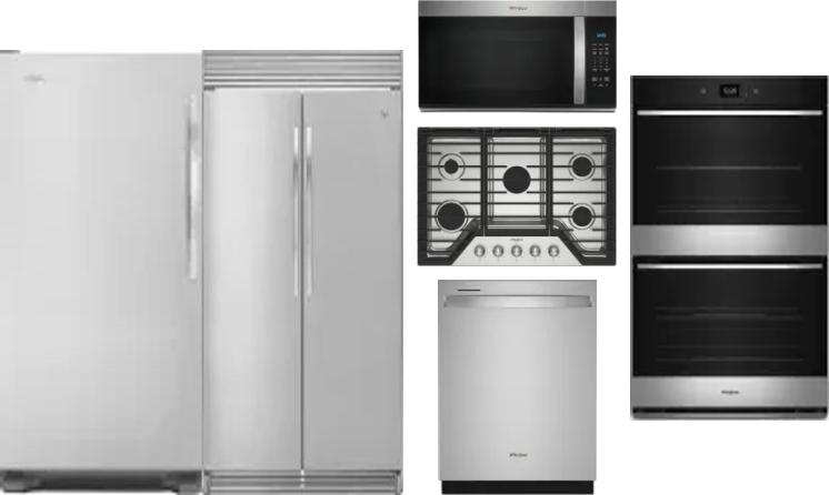 6 Piece Package Includes Refrigerator, Freezer, Cooktop, Wall Oven, Microwave And Dishwasher