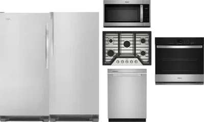 6 Piece Package Includes Refrigerator, Freezer, Cooktop, Wall Oven, Microwave And Dishwasher