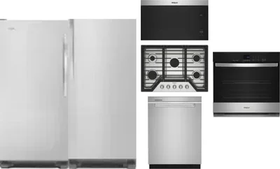6 Piece Package Includes Refrigerator, Freezer, Cooktop, Wall Oven, Microwave And Dishwasher