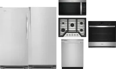 6 Piece Package Includes Refrigerator, Freezer, Cooktop, Wall Oven, Microwave And Dishwasher