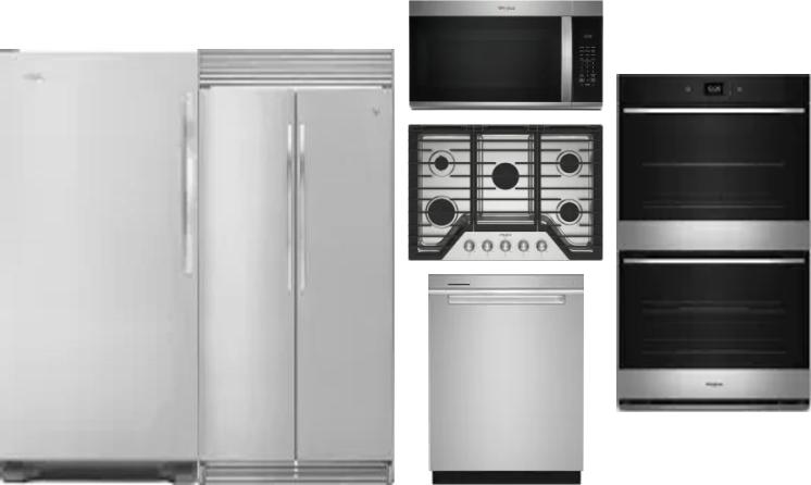 6 Piece Package Includes Refrigerator, Freezer, Cooktop, Wall Oven, Microwave And Dishwasher