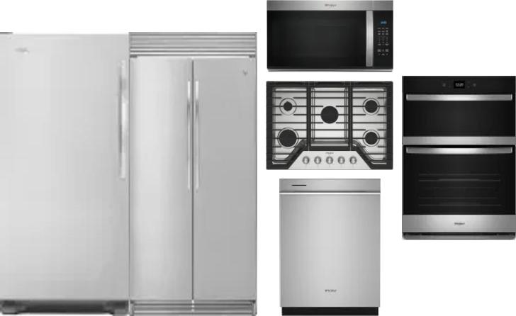 6 Piece Package Includes Refrigerator, Freezer, Cooktop, Wall Oven, Microwave And Dishwasher