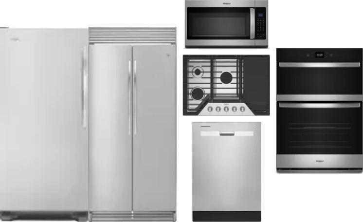 6 Piece Package Includes Refrigerator, Freezer, Cooktop, Wall Oven, Microwave And Dishwasher