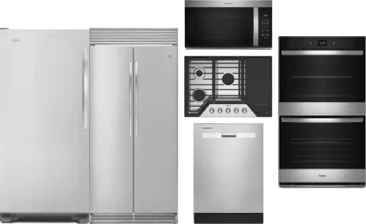 6 Piece Package Includes Refrigerator, Freezer, Cooktop, Wall Oven, Microwave And Dishwasher