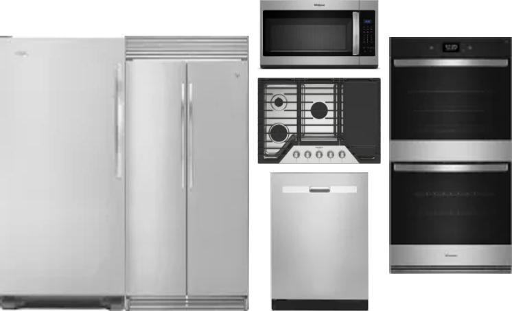 6 Piece Package Includes Refrigerator, Freezer, Cooktop, Wall Oven, Microwave And Dishwasher