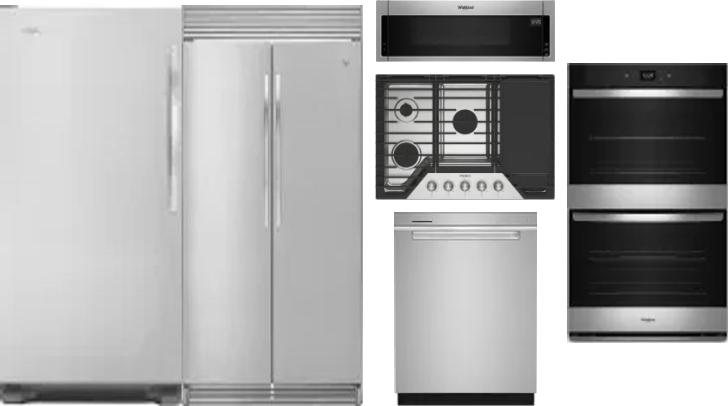 6 Piece Package Includes Refrigerator, Freezer, Cooktop, Wall Oven, Microwave And Dishwasher