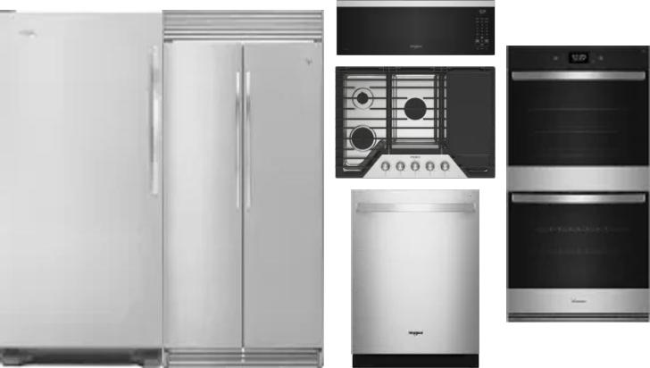 6 Piece Package Includes Refrigerator, Freezer, Cooktop, Wall Oven, Microwave And Dishwasher