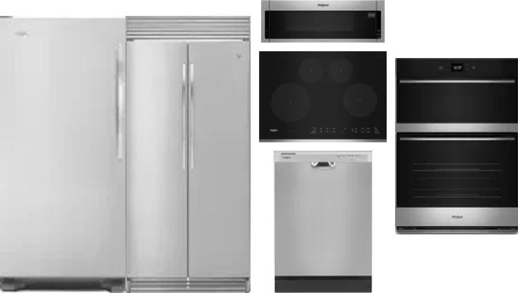 6 Piece Package Includes Refrigerator, Freezer, Cooktop, Wall Oven, Microwave And Dishwasher