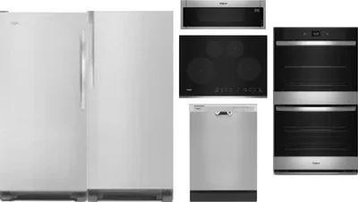 6 Piece Package Includes Refrigerator, Freezer, Cooktop, Wall Oven, Microwave And Dishwasher