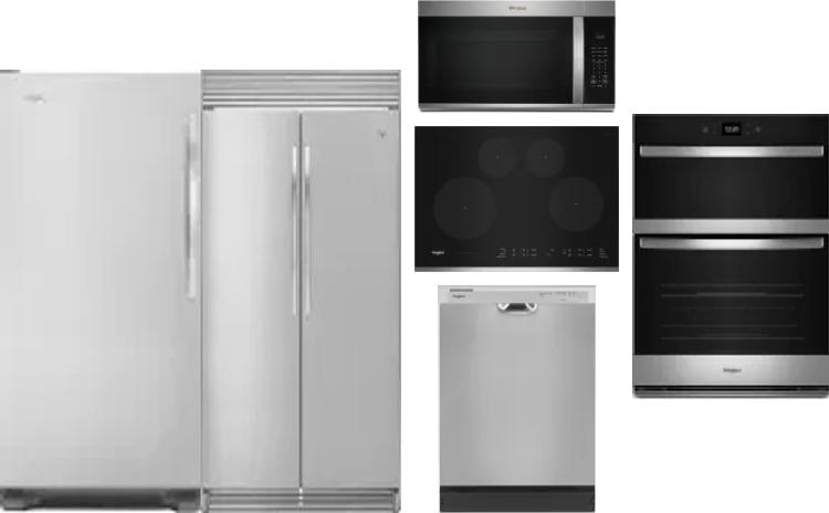 6 Piece Package Includes Refrigerator, Freezer, Cooktop, Wall Oven, Microwave And Dishwasher