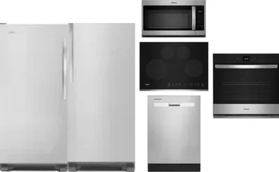 6 Piece Package Includes Refrigerator, Freezer, Cooktop, Wall Oven, Microwave And Dishwasher