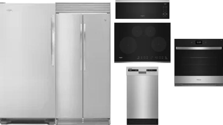 6 Piece Package Includes Refrigerator, Freezer, Cooktop, Wall Oven, Microwave And Dishwasher