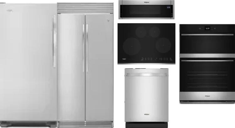 6 Piece Package Includes Refrigerator, Freezer, Cooktop, Wall Oven, Microwave And Dishwasher