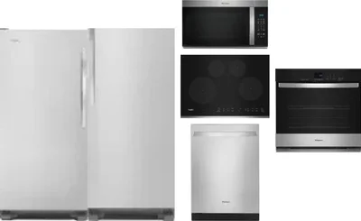 6 Piece Package Includes Refrigerator, Freezer, Cooktop, Wall Oven, Microwave And Dishwasher