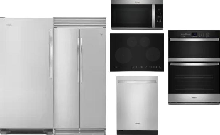6 Piece Package Includes Refrigerator, Freezer, Cooktop, Wall Oven, Microwave And Dishwasher