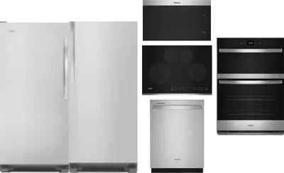 6 Piece Package Includes Refrigerator, Freezer, Cooktop, Wall Oven, Microwave And Dishwasher