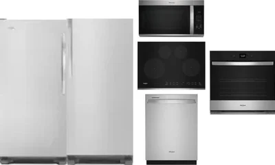 6 Piece Package Includes Refrigerator, Freezer, Cooktop, Wall Oven, Microwave And Dishwasher
