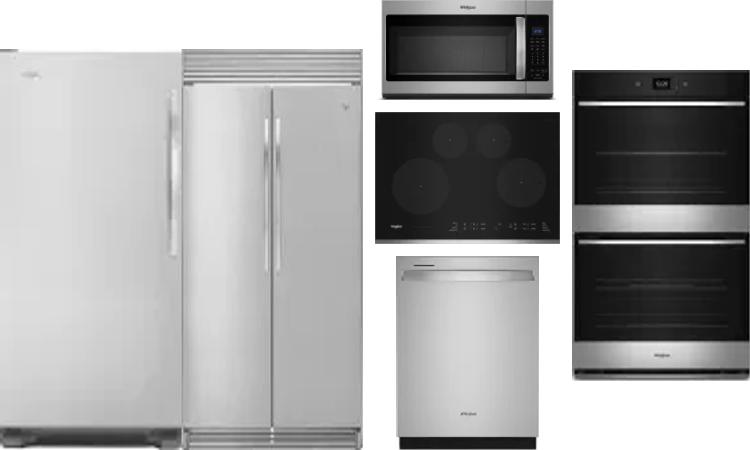 6 Piece Package Includes Refrigerator, Freezer, Cooktop, Wall Oven, Microwave And Dishwasher