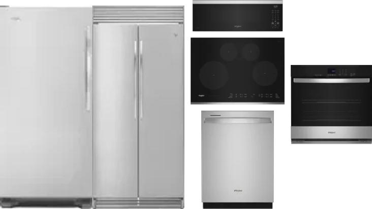 6 Piece Package Includes Refrigerator, Freezer, Cooktop, Wall Oven, Microwave And Dishwasher