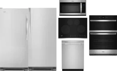 6 Piece Package Includes Refrigerator, Freezer, Cooktop, Wall Oven, Microwave And Dishwasher