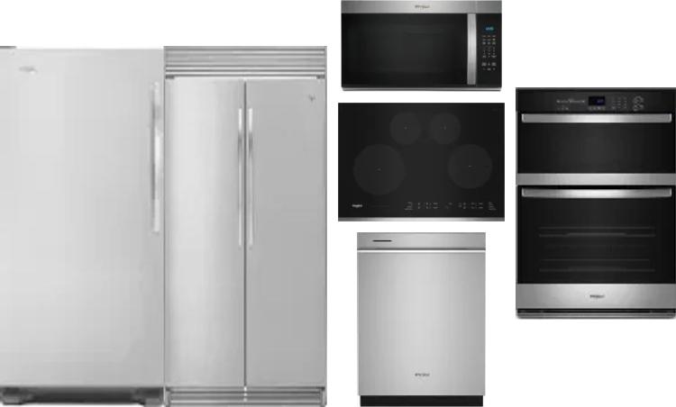 6 Piece Package Includes Refrigerator, Freezer, Cooktop, Wall Oven, Microwave And Dishwasher