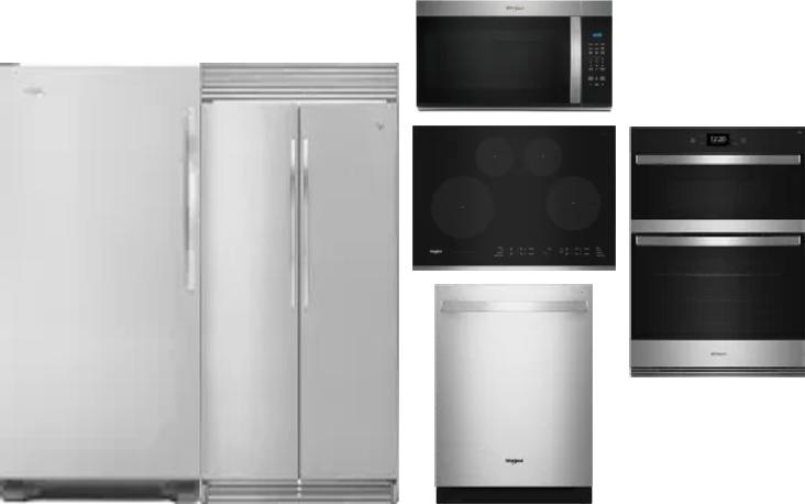 6 Piece Package Includes Refrigerator, Freezer, Cooktop, Wall Oven, Microwave And Dishwasher