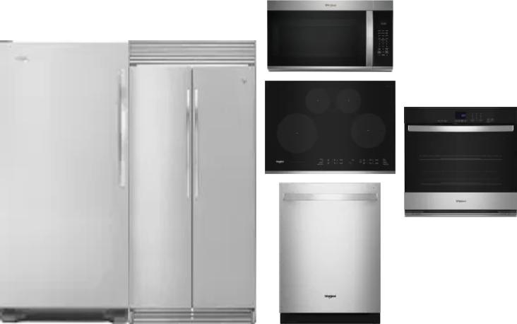 6 Piece Package Includes Refrigerator, Freezer, Cooktop, Wall Oven, Microwave And Dishwasher