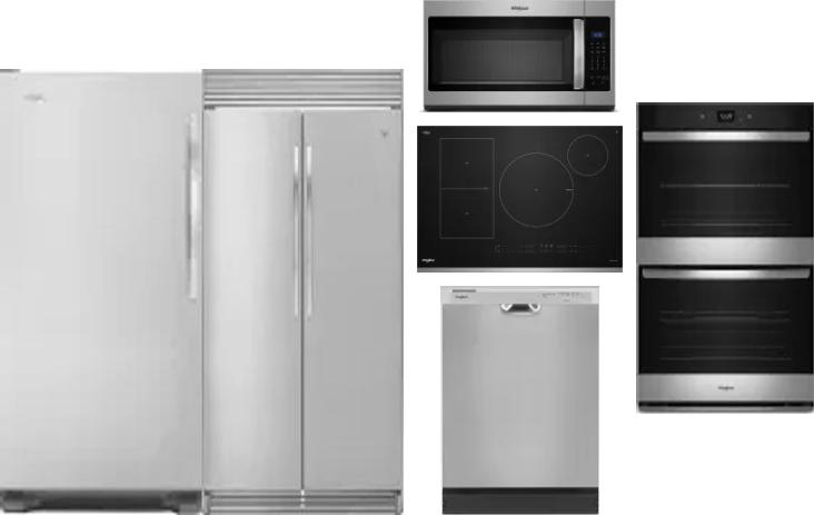 6 Piece Package Includes Refrigerator, Freezer, Cooktop, Wall Oven, Microwave And Dishwasher