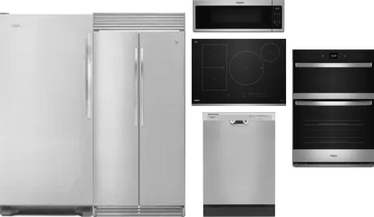 6 Piece Package Includes Refrigerator, Freezer, Cooktop, Wall Oven, Microwave And Dishwasher