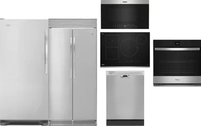 6 Piece Package Includes Refrigerator, Freezer, Cooktop, Wall Oven, Microwave And Dishwasher