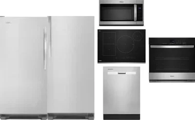 6 Piece Package Includes Refrigerator, Freezer, Cooktop, Wall Oven, Microwave And Dishwasher