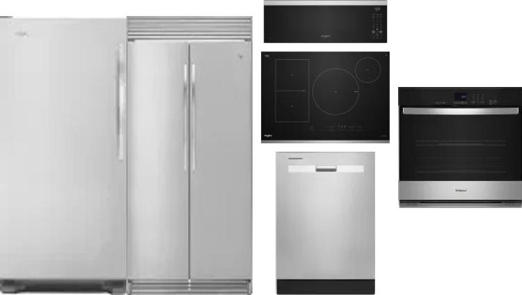 6 Piece Package Includes Refrigerator, Freezer, Cooktop, Wall Oven, Microwave And Dishwasher