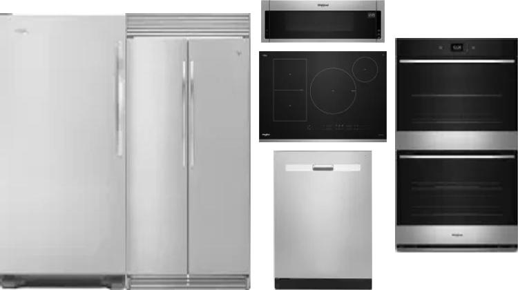 6 Piece Package Includes Refrigerator, Freezer, Cooktop, Wall Oven, Microwave And Dishwasher