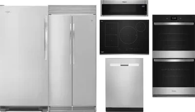6 Piece Package Includes Refrigerator, Freezer, Cooktop, Wall Oven, Microwave And Dishwasher