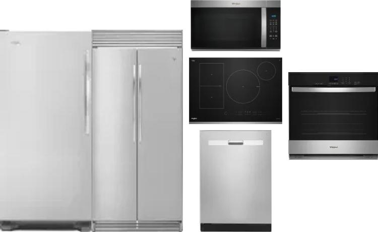 6 Piece Package Includes Refrigerator, Freezer, Cooktop, Wall Oven, Microwave And Dishwasher