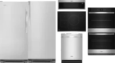 6 Piece Package Includes Refrigerator, Freezer, Cooktop, Wall Oven, Microwave And Dishwasher