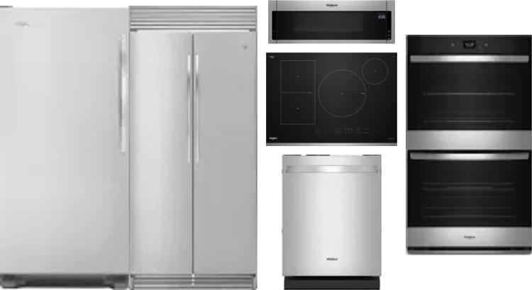 6 Piece Package Includes Refrigerator, Freezer, Cooktop, Wall Oven, Microwave And Dishwasher