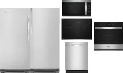 6 Piece Package Includes Refrigerator, Freezer, Cooktop, Wall Oven, Microwave And Dishwasher