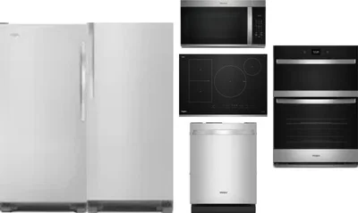 6 Piece Package Includes Refrigerator, Freezer, Cooktop, Wall Oven, Microwave And Dishwasher