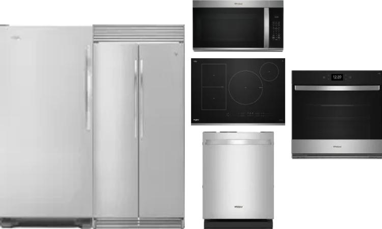 6 Piece Package Includes Refrigerator, Freezer, Cooktop, Wall Oven, Microwave And Dishwasher