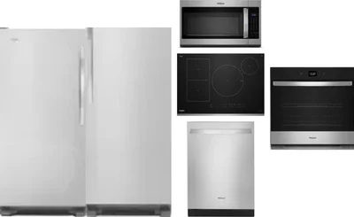 6 Piece Package Includes Refrigerator, Freezer, Cooktop, Wall Oven, Microwave And Dishwasher