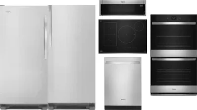 6 Piece Package Includes Refrigerator, Freezer, Cooktop, Wall Oven, Microwave And Dishwasher
