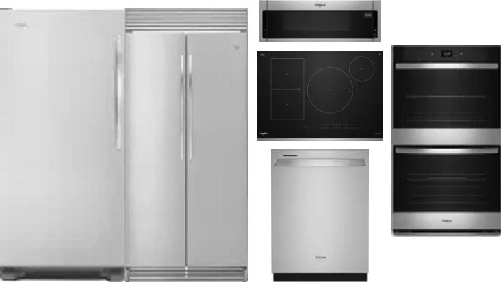6 Piece Package Includes Refrigerator, Freezer, Cooktop, Wall Oven, Microwave And Dishwasher