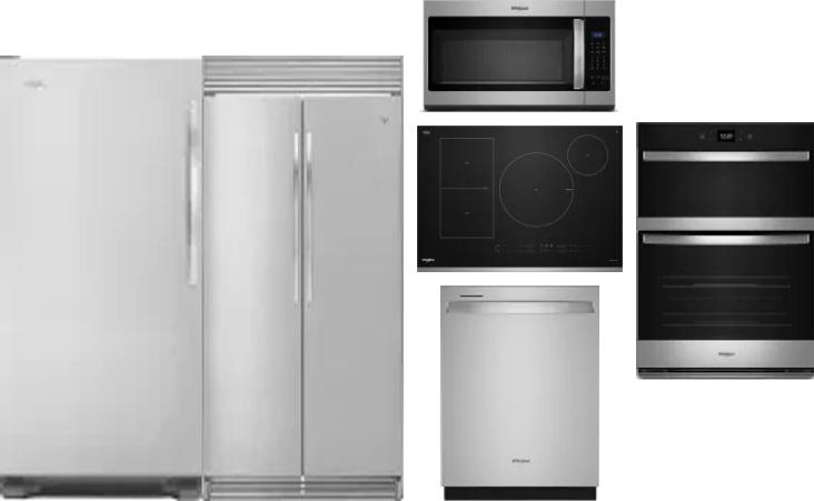 6 Piece Package Includes Refrigerator, Freezer, Cooktop, Wall Oven, Microwave And Dishwasher