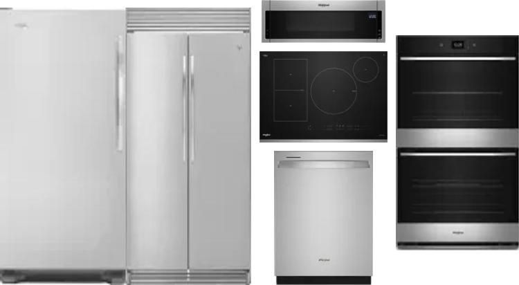 6 Piece Package Includes Refrigerator, Freezer, Cooktop, Wall Oven, Microwave And Dishwasher
