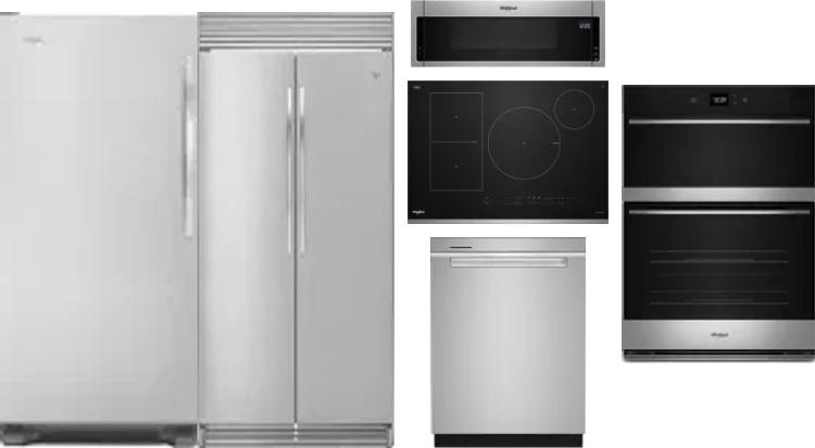 6 Piece Package Includes Refrigerator, Freezer, Cooktop, Wall Oven, Microwave And Dishwasher