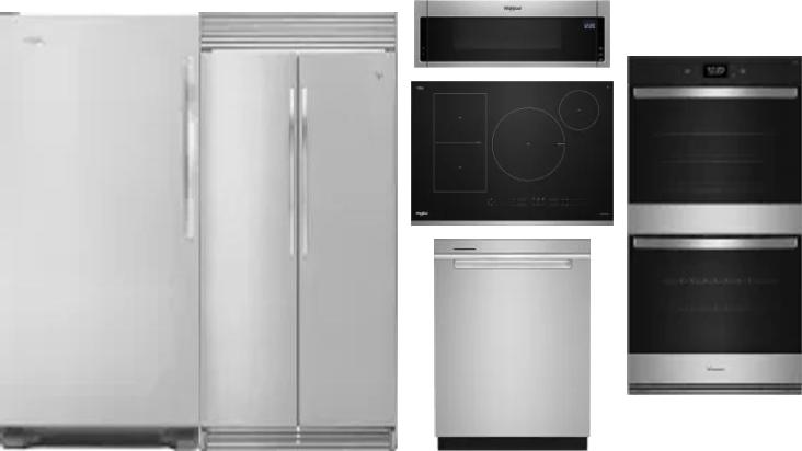 6 Piece Package Includes Refrigerator, Freezer, Cooktop, Wall Oven, Microwave And Dishwasher